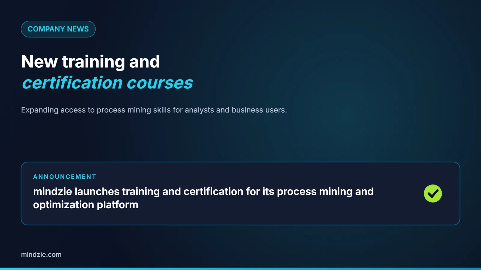 New training and